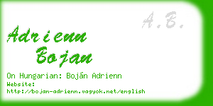adrienn bojan business card